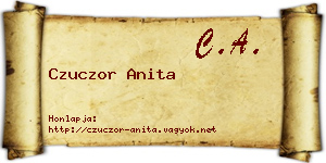 Czuczor Anita névjegykártya